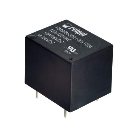 Releu Electromagnetic SPST-NO 24VDC 12A | Electronic-mag.ro | Componente Electronice