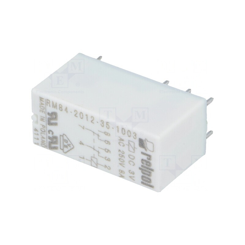 Releu Electromagnetic DPDT 3VDC 8A PCB | Electronic-mag.ro | Componente Electronice