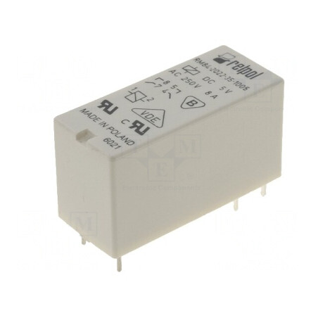 Releu Electromagnetic 5V DC DPST-NO 8A 250VAC PCB | Electronic-mag.ro | Componente Electronice