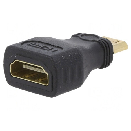 Adaptor HDMI la Mini HDMI Negru | Electronic-mag.ro | Componente Electronice