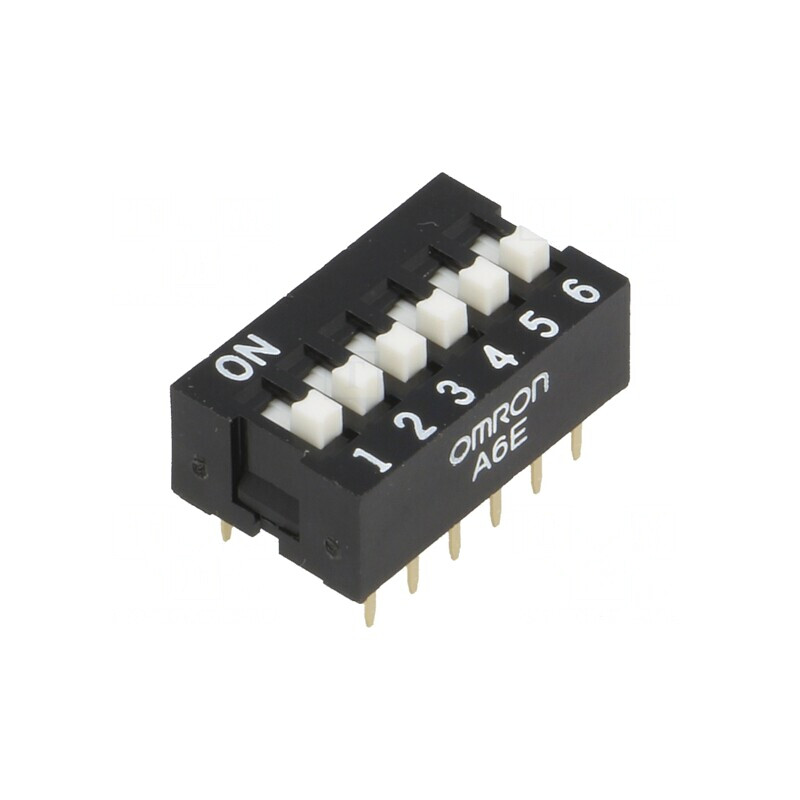 Comutator DIP-SWITCH 6 Secțiuni ON-OFF 24V | Electronic-mag.ro | Componente Electronice