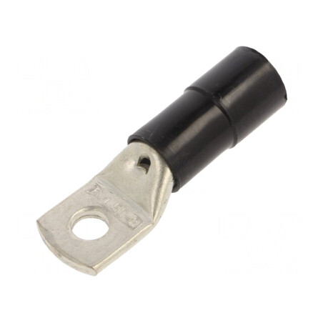 Vârf Inelar Tubular M8 8,5mm 50mm2 Crimpat Negru | Electronic-mag.ro | Componente Electronice
