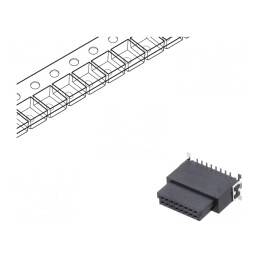 Conector PCB-PCB Mamă 16 PIN 1,27mm Termoplast. | Electronic-mag.ro | Componente Electronice