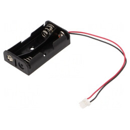 Suport Baterii AA 2x 3pin cu Cabluri 150mm Terminale | Electronic-mag.ro | Componente Electronice