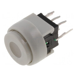 Comutator Tastatură DPDT LED Alb 30VDC 0.1A THT | Electronic-mag.ro | Componente Electronice