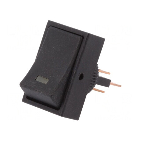 Comutator Rocker ON-OFF LED Portocaliu 25A 12V | Electronic-mag.ro | Componente Electronice