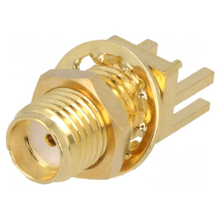 Soclu SMA Mamă SMT pentru Panou PTFE | Electronic-mag.ro | Componente Electronice