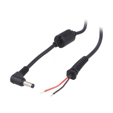 Cablu Alimentare DC Negru 1,2m 2x0,5mm2 4,8/1,7 | Electronic-mag.ro | Componente Electronice