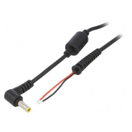 Cablu Alimentare DC 5,5/3,0 Negru 1,2m | Electronic-mag.ro | Componente Electronice