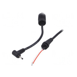 Cablu Alimentare DC 2,5/0,7 mm Negru 1,2m | Electronic-mag.ro | Componente Electronice