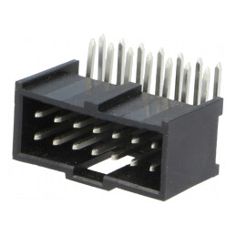 Soclu dreptunghiular tată C-Grid III 14 pini 2,54mm THT | Electronic-mag.ro | Componente Electronice