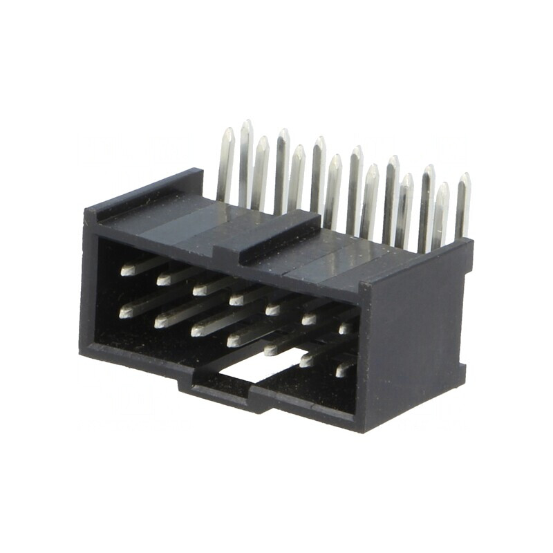 Soclu dreptunghiular tată C-Grid III 14 pini 2,54mm THT | Electronic-mag.ro | Componente Electronice