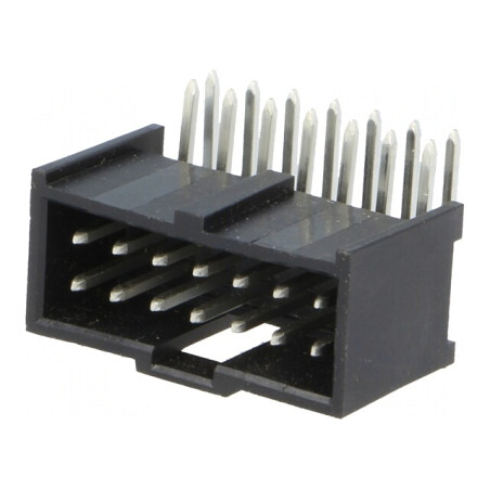 Soclu dreptunghiular tată C-Grid III 14 pini 2,54mm THT | Electronic-mag.ro | Componente Electronice