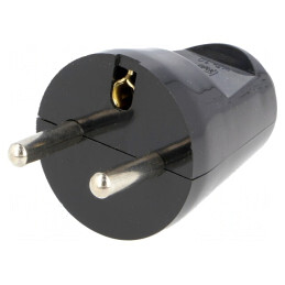Conector Alimentare AC Tată 230V 16A Negru | Electronic-mag.ro | Componente Electronice