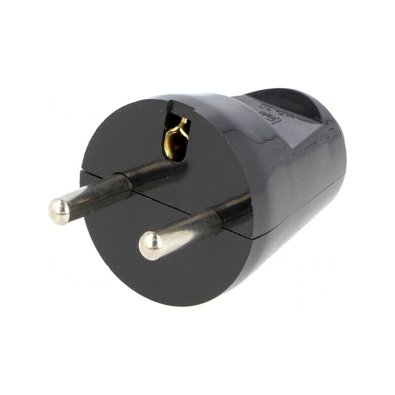 Conector Alimentare AC Tată 230V 16A Negru | Electronic-mag.ro | Componente Electronice
