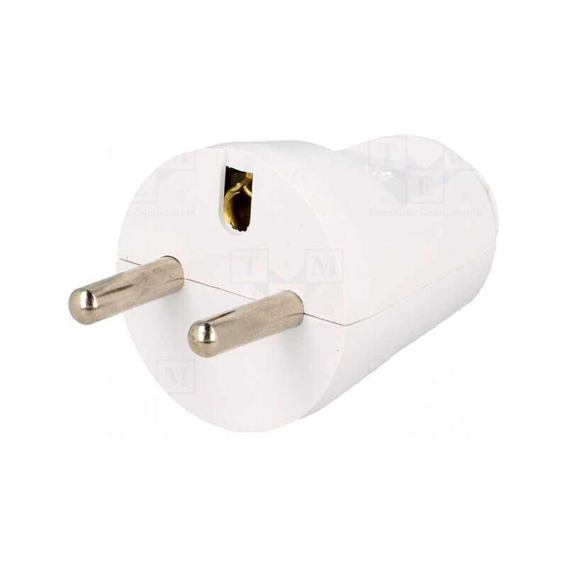 Conector alimentare AC 230V 16A alb 3 pini | Electronic-mag.ro | Componente Electronice