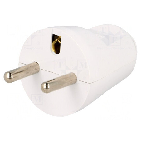 Conector alimentare AC 230V 16A alb 3 pini | Electronic-mag.ro | Componente Electronice