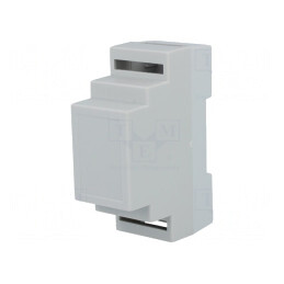 Carcasă şină DIN polistiren gri 88x34x62 mm | Electronic-mag.ro | Componente Electronice