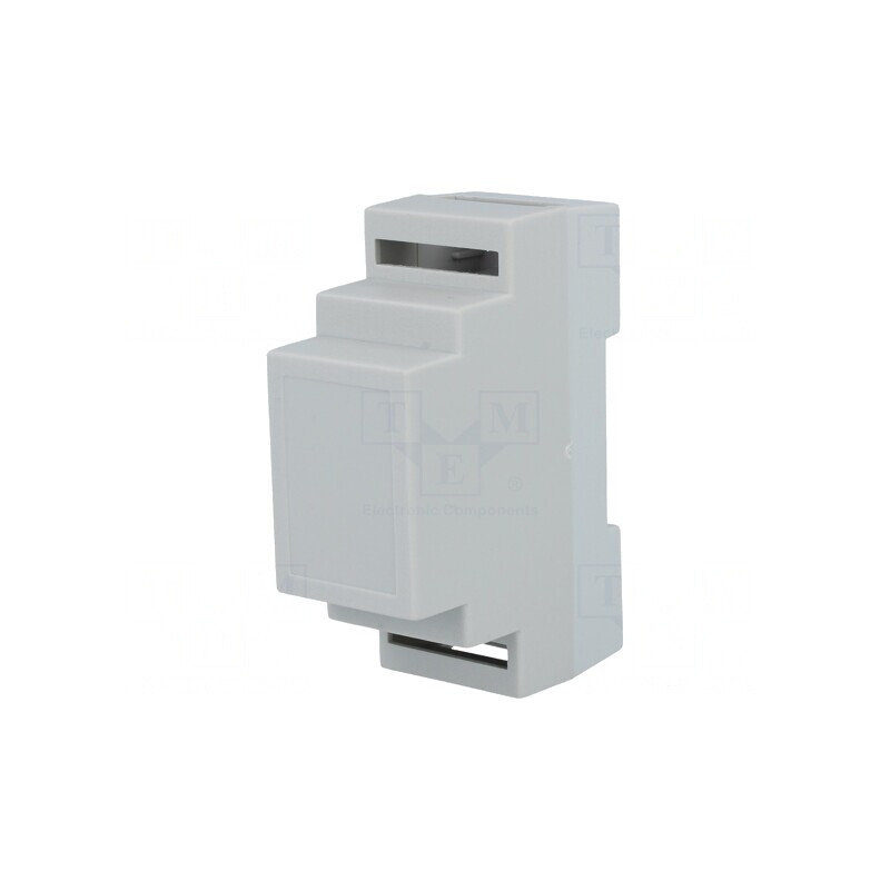 Carcasă şină DIN polistiren gri 88x34x62 mm | Electronic-mag.ro | Componente Electronice