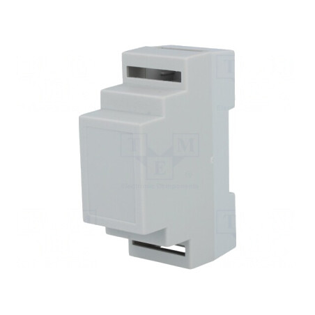 Carcasă şină DIN polistiren gri 88x34x62 mm | Electronic-mag.ro | Componente Electronice