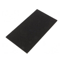 Burete Electroconductor ESD Negru 127mm x 228mm x 6mm | Electronic-mag.ro | Componente Electronice