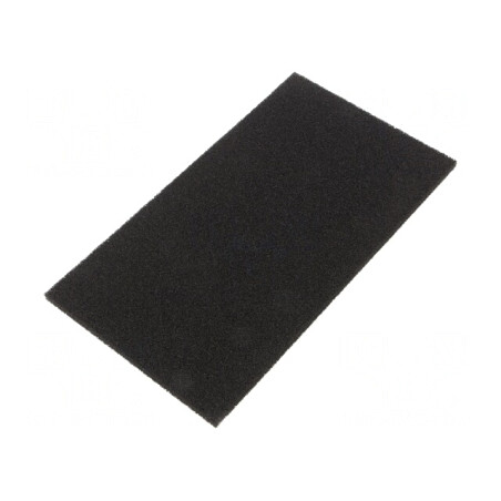 Burete Electroconductor ESD Negru 127mm x 228mm x 6mm | Electronic-mag.ro | Componente Electronice