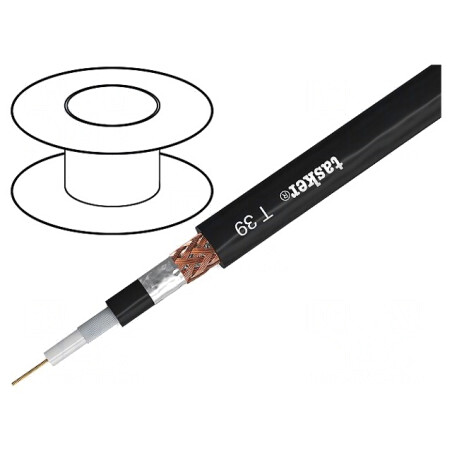 Cablu Coaxial OFC Negru 100m | Electronic-mag.ro | Componente Electronice