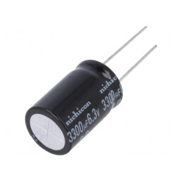 Condensator Electrolitic Bipolar 3300uF 6,3V THT | Electronic-mag.ro | Componente Electronice