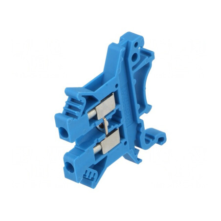 Conector Îmbinare Șine 0,2-2,5mm2 Albastru 2 Borne | Electronic-mag.ro | Componente Electronice
