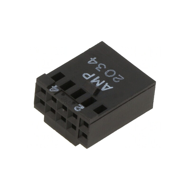Conector Cablu-Placă Mamă 10P 2,54mm AMPMODU MOD IV | Electronic-mag.ro | Componente Electronice