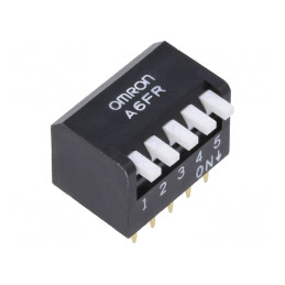 Comutator DIP-SWITCH 2 Pozitii 0,025A 24V THT | Electronic-mag.ro | Componente Electronice