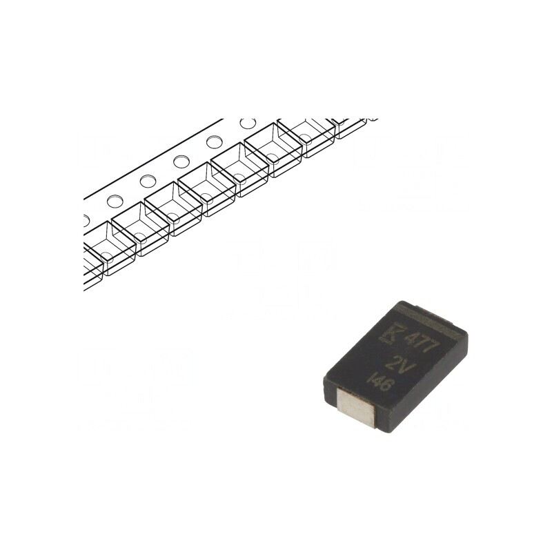 Condensator Polimeric Low ESR 470uF 2V SMD | Electronic-mag.ro | Componente Electronice