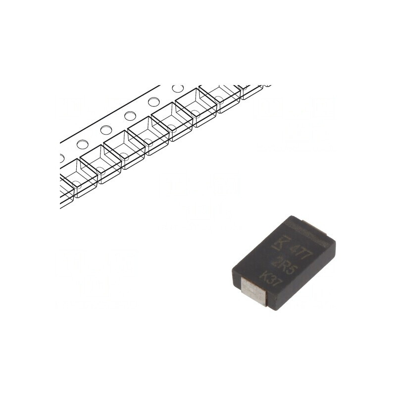 Condensator Polimeric Low ESR 470uF 2.5V 2917 | Electronic-mag.ro | Componente Electronice