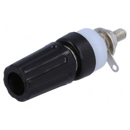 Soclu Banană 4mm Negru 15A 250VDC | Electronic-mag.ro | Componente Electronice
