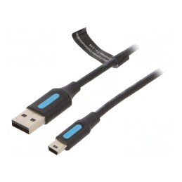 Cablu USB 2.0 A la Mini B 0.25m | Electronic-mag.ro | Componente Electronice