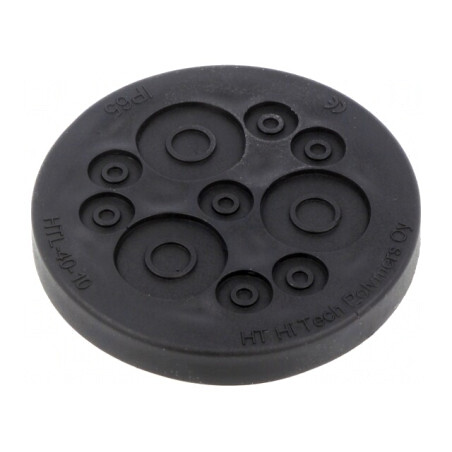 Garnitură Neagră Multiorificii 40mm IP67 | Electronic-mag.ro | Componente Electronice