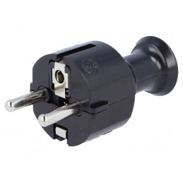 Conector Alimentare AC 230VAC 16A Negru | Electronic-mag.ro | Componente Electronice