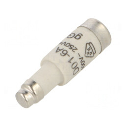 Siguranţă gG Întârziere 6A 400VAC 250VDC D01 | Electronic-mag.ro | Componente Electronice