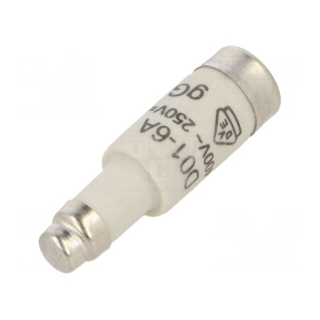 Siguranţă gG Întârziere 6A 400VAC 250VDC D01 | Electronic-mag.ro | Componente Electronice