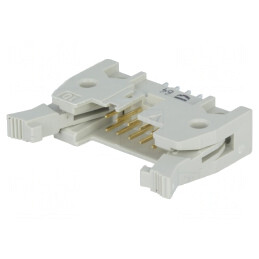 Soclu IDC Tată 10P 2,54mm cu Ejector THT | Electronic-mag.ro | Componente Electronice