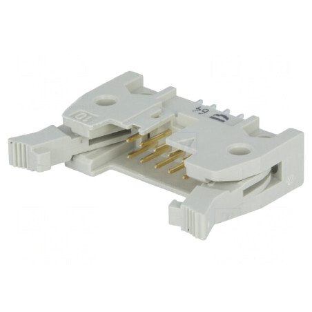 Soclu IDC Tată 10P 2,54mm cu Ejector THT | Electronic-mag.ro | Componente Electronice