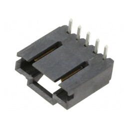Soclu cablu-placă 2,54mm 5 pini aurit THT | Electronic-mag.ro | Componente Electronice