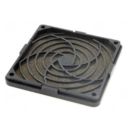 Protecție Plastic 92x92mm cu Filtru 45ppi și Șurub Clichet | Electronic-mag.ro | Componente Electronice