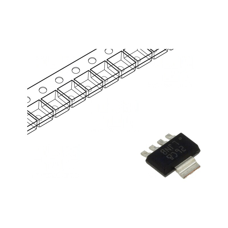 Stabilizator de Tensiune LDO Reglabil 1,25-9V 1A SOT223-5 | Electronic-mag.ro | Componente Electronice
