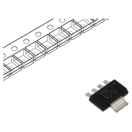 Stabilizator de Tensiune LDO Reglabil 1,25-9V 1A SOT223-5 | Electronic-mag.ro | Componente Electronice