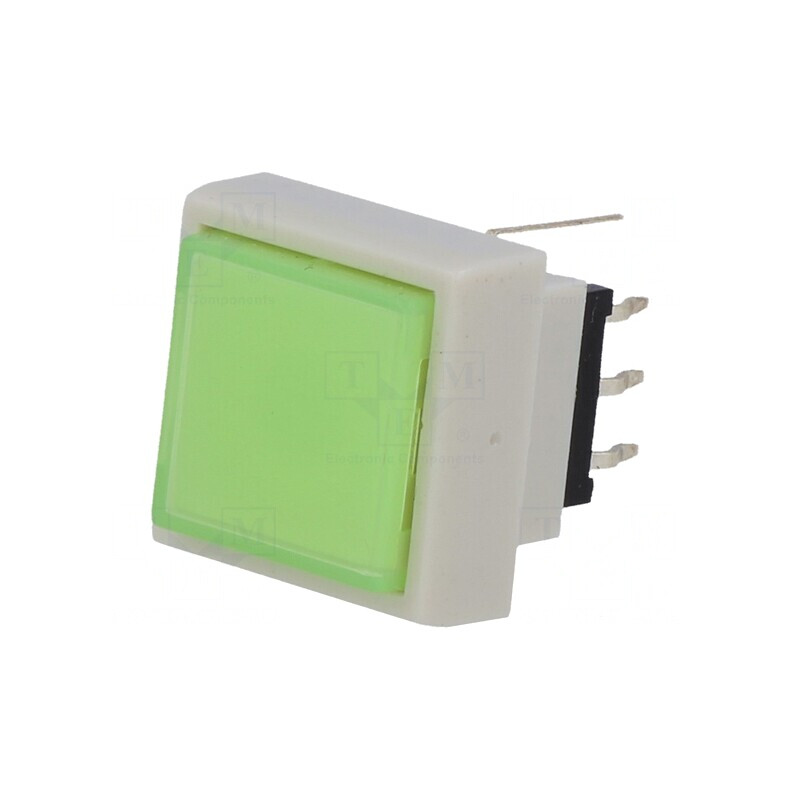 Comutator Tastatură DPDT cu LED Verde 30V | Electronic-mag.ro | Componente Electronice