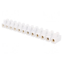 Regletă de Conexiuni Terminal cu Șurub Albă 16mm2 400V 76A | Electronic-mag.ro | Componente Electronice