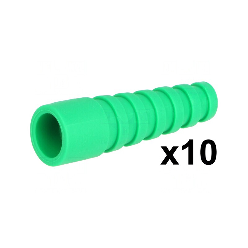 Manşon RG58 Verde pentru Mufe BNC - Set 10 Buc. | Electronic-mag.ro | Componente Electronice