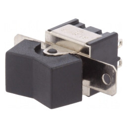 Comutator Basculant Negru 3 Pozitii (ON)-OFF-(ON) 3A/250V | Electronic-mag.ro | Componente Electronice