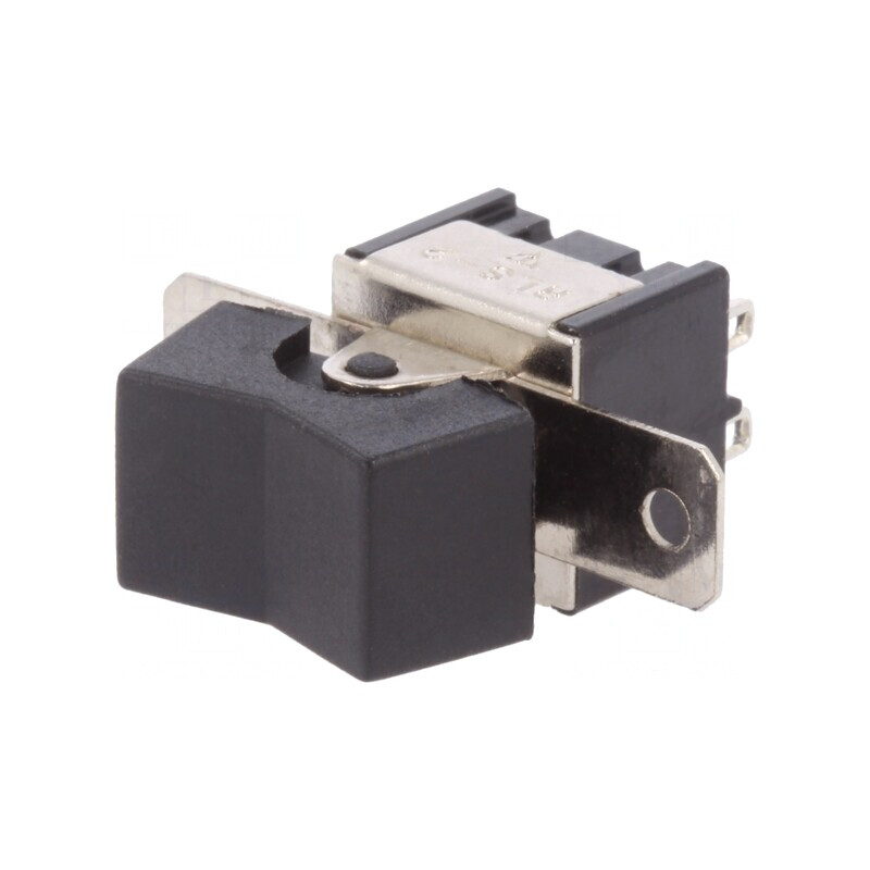 Comutator Basculant Negru 3 Pozitii (ON)-OFF-(ON) 3A/250V | Electronic-mag.ro | Componente Electronice